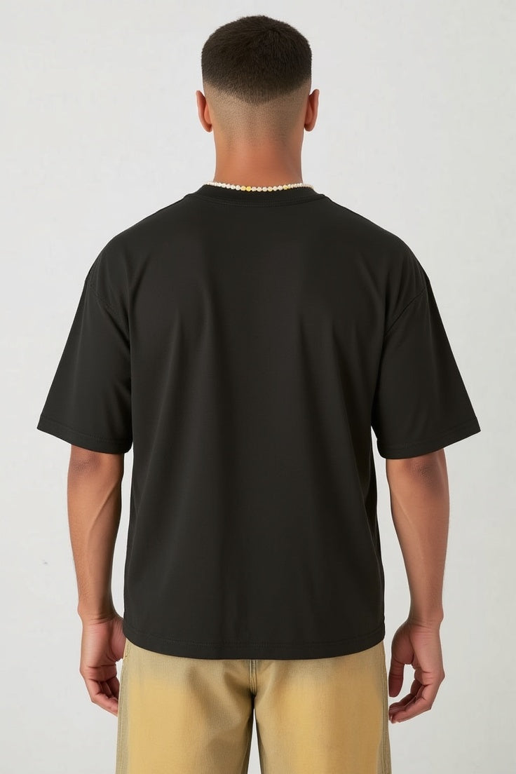 Monkey D. Luffy "Red Hawk" Oversized Black T-Shirt – 240 GSM Heavyweight Cotton