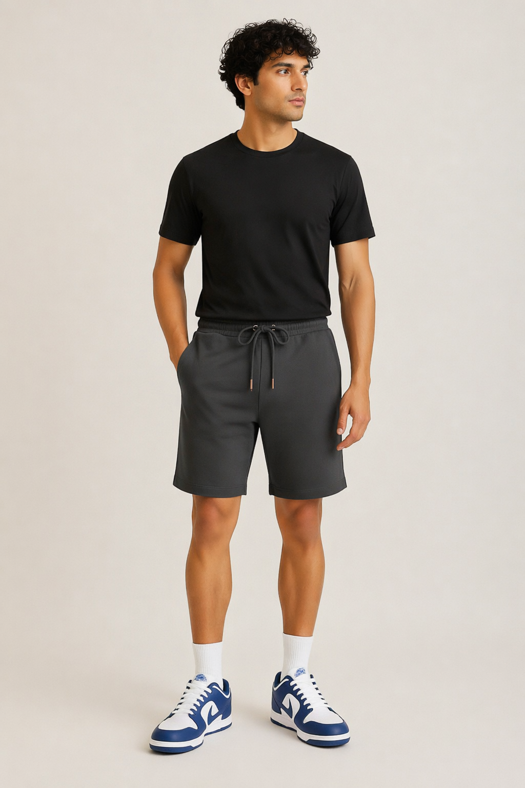 Premium Relaxed Fit French Terry Shorts – Charcoal Grey