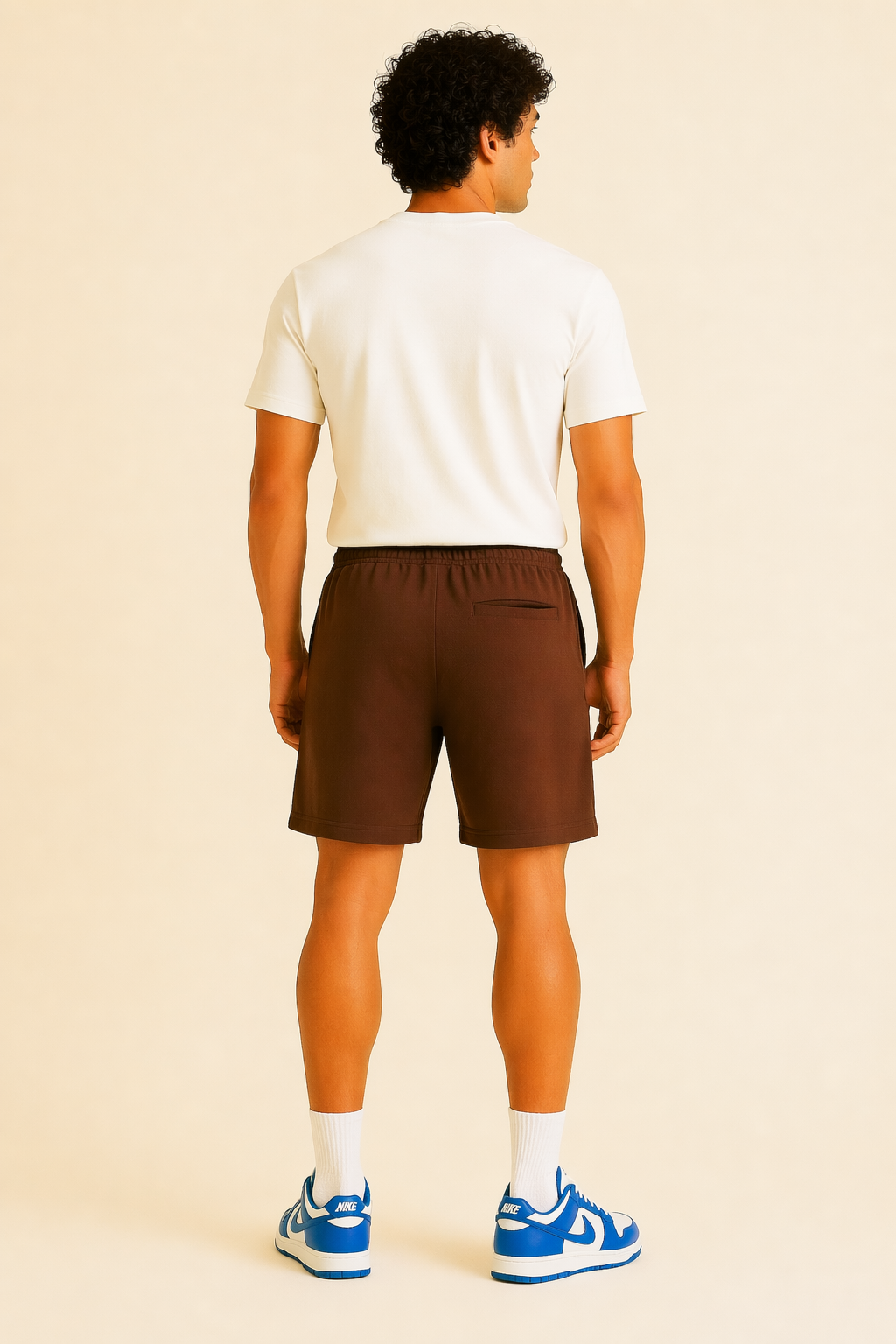 Men’s Premium Solid Cotton Shorts – Comfortable Casual Fit | Elastic Waist Drawstring Shorts