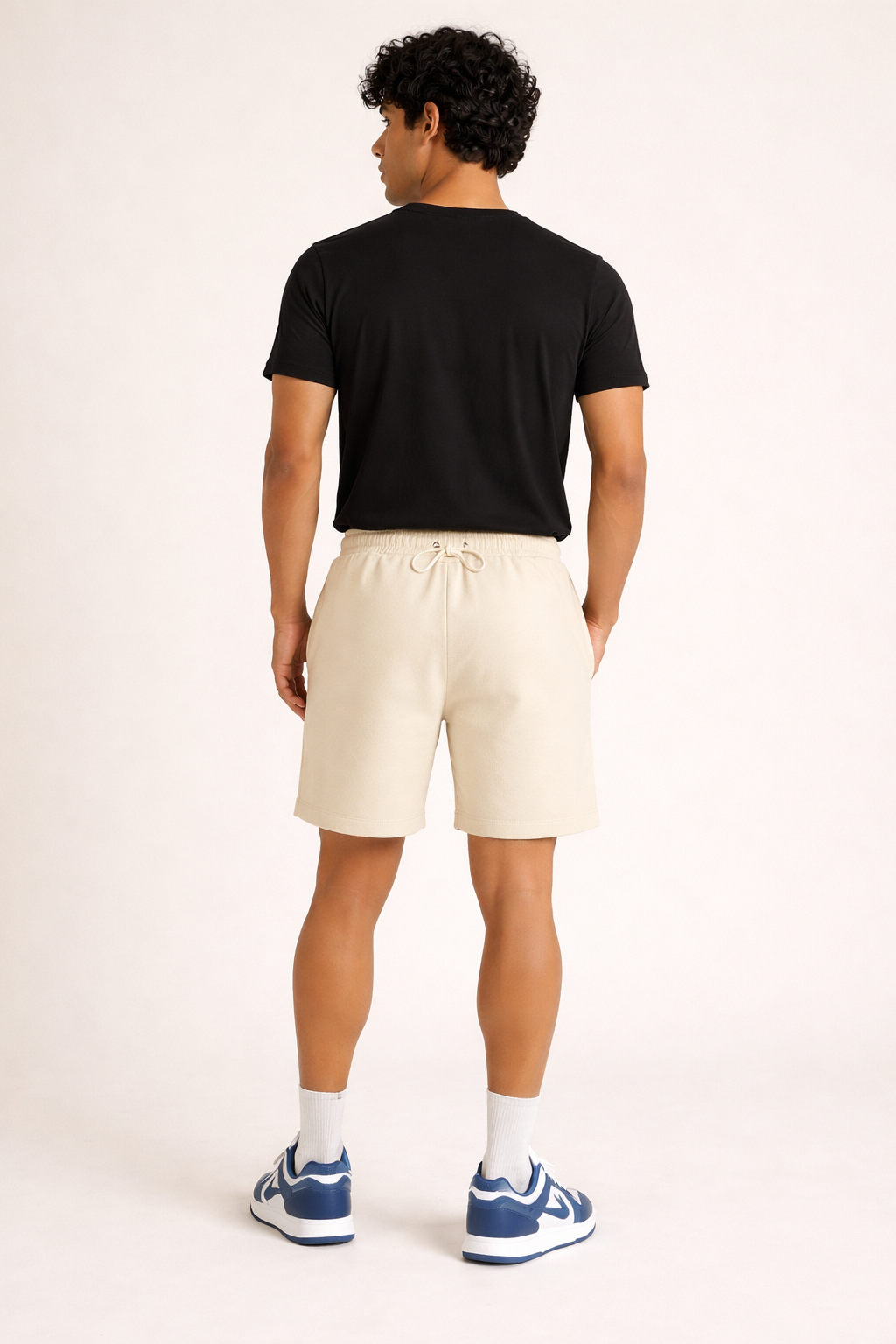 Men’s Cream Lounge Shorts