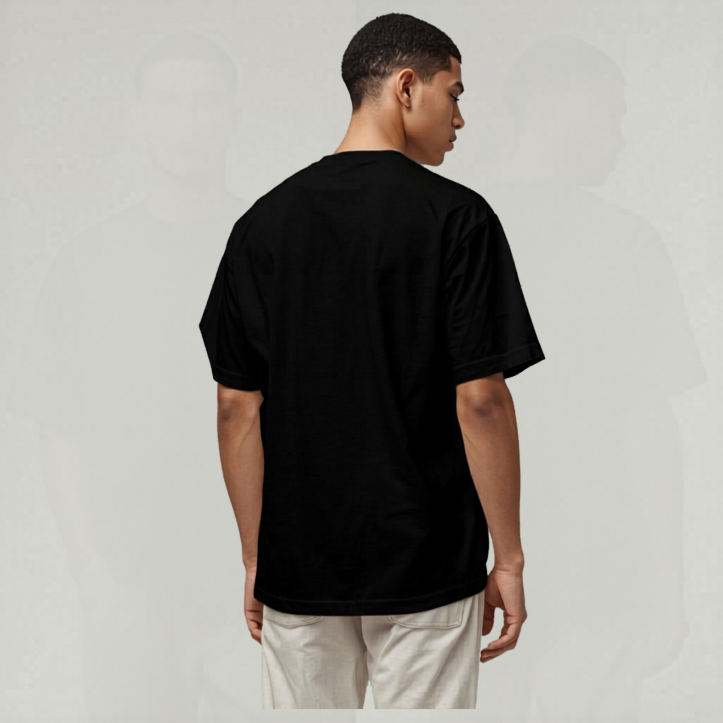 POWER STAR" Lightning Bolt Oversized Tee – 240 GSM Heavyweight Cotton